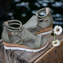 Load image into Gallery viewer, Stylish Women Zipper Sandals Fashion Summer Elegant Non Slip High Womens Sandals