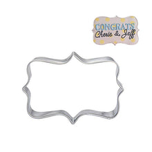 Load image into Gallery viewer, Sugar Biscuit Mold 3Pcs Plaque Cutter Cookies Frame Cake Oval Square Rectangle Fancy Stainless Cookie Mold Plaque Frame Cookie Cutter Set Square Frame Fancy Oval Rectangle And Photo Plaques Frame Fondant Cutters