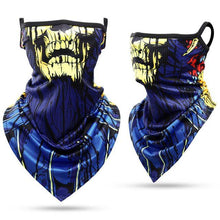 Load image into Gallery viewer, Summer Breathable Mesh Skull Hunting Cycling Bandana Sport Half Face Cover Mask Running Hiking Skiing Triangle Neck Warmer Scarf Motorcycle Protect Cycling Face Mask Anti-UV Neck Hood Half Face Breathable Dustproof Headband Triangle Sport Scarf