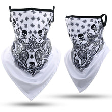 Load image into Gallery viewer, Summer Breathable Mesh Skull Hunting Cycling Bandana Sport Half Face Cover Mask Running Hiking Skiing Triangle Neck Warmer Scarf Motorcycle Protect Cycling Face Mask Anti-UV Neck Hood Half Face Breathable Dustproof Headband Triangle Sport Scarf