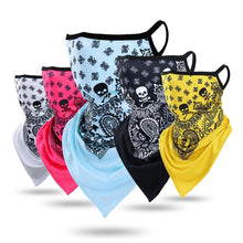 Load image into Gallery viewer, Summer Breathable Mesh Skull Hunting Cycling Bandana Sport Half Face Cover Mask Running Hiking Skiing Triangle Neck Warmer Scarf Motorcycle Protect Cycling Face Mask Anti-UV Neck Hood Half Face Breathable Dustproof Headband Triangle Sport Scarf