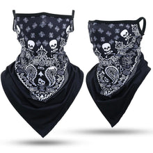 Load image into Gallery viewer, Summer Breathable Mesh Skull Hunting Cycling Bandana Sport Half Face Cover Mask Running Hiking Skiing Triangle Neck Warmer Scarf Motorcycle Protect Cycling Face Mask Anti-UV Neck Hood Half Face Breathable Dustproof Headband Triangle Sport Scarf