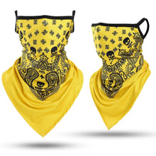 Load image into Gallery viewer, Summer Breathable Mesh Skull Hunting Cycling Bandana Sport Half Face Cover Mask Running Hiking Skiing Triangle Neck Warmer Scarf Motorcycle Protect Cycling Face Mask Anti-UV Neck Hood Half Face Breathable Dustproof Headband Triangle Sport Scarf