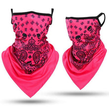 Load image into Gallery viewer, Summer Breathable Mesh Skull Hunting Cycling Bandana Sport Half Face Cover Mask Running Hiking Skiing Triangle Neck Warmer Scarf Motorcycle Protect Cycling Face Mask Anti-UV Neck Hood Half Face Breathable Dustproof Headband Triangle Sport Scarf