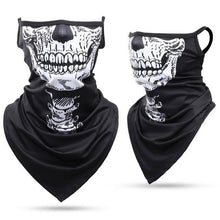 Load image into Gallery viewer, Summer Breathable Mesh Skull Hunting Cycling Bandana Sport Half Face Cover Mask Running Hiking Skiing Triangle Neck Warmer Scarf Motorcycle Protect Cycling Face Mask Anti-UV Neck Hood Half Face Breathable Dustproof Headband Triangle Sport Scarf