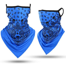 Load image into Gallery viewer, Summer Breathable Mesh Skull Hunting Cycling Bandana Sport Half Face Cover Mask Running Hiking Skiing Triangle Neck Warmer Scarf Motorcycle Protect Cycling Face Mask Anti-UV Neck Hood Half Face Breathable Dustproof Headband Triangle Sport Scarf