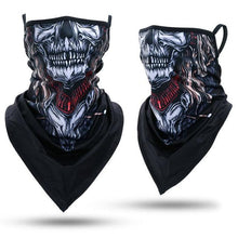 Load image into Gallery viewer, Summer Breathable Mesh Skull Hunting Cycling Bandana Sport Half Face Cover Mask Running Hiking Skiing Triangle Neck Warmer Scarf Motorcycle Protect Cycling Face Mask Anti-UV Neck Hood Half Face Breathable Dustproof Headband Triangle Sport Scarf