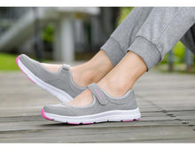 Load image into Gallery viewer, Summer Breathable Womens Sneakers Walking Sporty Mesh Sport Running Light Flats Casual Vulcanize Simple Shoes Spring Comfortable Espadrilles Luxury Design Espadrilles