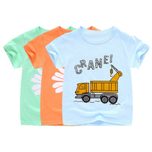 Load image into Gallery viewer, Summer Cartoon Cotton Short Sleeve T-Shirt for Kids - # BAAA1111010021 & BOAA11510032