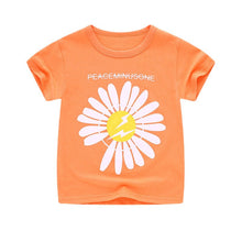 Load image into Gallery viewer, Summer Cartoon Cotton Short Sleeve T-Shirt for Kids - # BAAA1111010021 & BOAA11510032