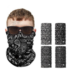 Load image into Gallery viewer, Summer Cool Printed Half Mask Bandana Face Cover Neck Gaiter Bike Outdoor Sport Fishing Cycling Ski Hiking Tube Scarf Men Women Headband Scarf Military Shamash Tactical Desert Keffiyeh Head Neck Scarf Neck Gaiter Headwear for Men Women