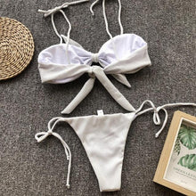 Load image into Gallery viewer, Summer Cute Vintage Women's Swimsuit Bikini Split Swimwear Women's Swimwear Women's 2-piece Beachwear Loose Bikini Fashion Retro Bikini Fashion Beachwear Summer Spa Beach Surf Sport