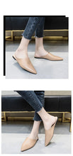 Load image into Gallery viewer, Summer Elegant Ladies Slippers Slip On Square Heel Shoes High Heels Women Pumps Women Flats Elastic Mules Comfortable Slip On Women's Flats Loafers Casual Flat Shoes