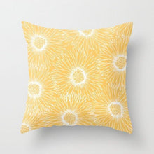 Load image into Gallery viewer, Summer Fashion Fresh Yellow Cute Pillows Case Geometry Yellow Pillow Case Cushion Cover Polyester Pillowcase Floral Cushion Case Modern Decorative Pillows For Bed Sofa Couch 45x45CM