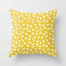 Load image into Gallery viewer, Summer Fashion Fresh Yellow Cute Pillows Case Geometry Yellow Pillow Case Cushion Cover Polyester Pillowcase Floral Cushion Case Modern Decorative Pillows For Bed Sofa Couch 45x45CM