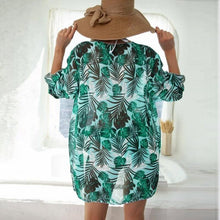 Load image into Gallery viewer, Summer Floral Print Bikini Swimsuit Women 3 Piece High-Waist Bikini Set Swimwear Female Push-Up Bathing Suit Tropical High Waist Wrap Swimsuit With Beach Cover Ups Soft And Breathable Summer Bikini