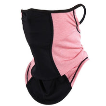 Load image into Gallery viewer, Summer Half Face Mask Cycling Bandana Scarf Neck Gaiter Warmer Bicycle Running Ski Hunting Hiking Hanging Ear Scarves Men Women Motorcycle Protect Cycling Face Mask Anti-UV Neck Hood Half Face Breathable Dustproof Headband Triangle Sport Scarf