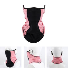 Load image into Gallery viewer, Summer Half Face Mask Cycling Bandana Scarf Neck Gaiter Warmer Bicycle Running Ski Hunting Hiking Hanging Ear Scarves Men Women Motorcycle Protect Cycling Face Mask Anti-UV Neck Hood Half Face Breathable Dustproof Headband Triangle Sport Scarf