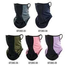 Load image into Gallery viewer, Summer Half Face Mask Cycling Bandana Scarf Neck Gaiter Warmer Bicycle Running Ski Hunting Hiking Hanging Ear Scarves Men Women Motorcycle Protect Cycling Face Mask Anti-UV Neck Hood Half Face Breathable Dustproof Headband Triangle Sport Scarf