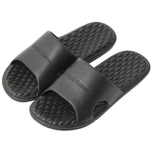 Load image into Gallery viewer, Summer Home Mens Slippers Simple Black White Shoes Non-Slip Bathroom Slides Flip Flops Indoor Women Slippers Soft Slides Slippers For Men Cloud Cushioned Slides Thick Non-Slip Pool Gym House Slipper