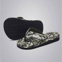 Load image into Gallery viewer, Summer Men Flip Flops Camouflage Slippers Water Sandals Anti-slip Casual Shoes Soft Bottom Beach Massage Slippers With Sport Side Line For Outdoor Summer