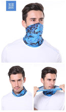 Load image into Gallery viewer, Summer Men Women Camouflage Bandana Half Face Mask Neck Gaiter Cover Face Scarf Cycling Hunting Fishing Balaclava Scarf Unisex Men Women Bandanas Polyester Breathable Windproof Anti UV Neck Cover Camping Hiking Climbing Face Mask