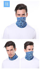 Load image into Gallery viewer, Summer Men Women Camouflage Bandana Half Face Mask Neck Gaiter Cover Face Scarf Cycling Hunting Fishing Balaclava Scarf Unisex Men Women Bandanas Polyester Breathable Windproof Anti UV Neck Cover Camping Hiking Climbing Face Mask