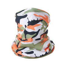 Load image into Gallery viewer, Summer Men Women Camouflage Bandana Half Face Mask Neck Gaiter Cover Face Scarf Cycling Hunting Fishing Balaclava Scarf Unisex Men Women Bandanas Polyester Breathable Windproof Anti UV Neck Cover Camping Hiking Climbing Face Mask