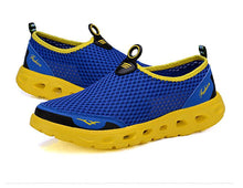 Load image into Gallery viewer, Summer Mens Couple Casual Shoes Fashion Lightweight Breathable Walking Sneakers Slip-on Mesh Flats Water Beach Shoes Quick Dry Barefoot For Swim Diving Surf