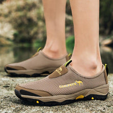 Load image into Gallery viewer, Summer Mesh Beach Men Shoes Lightweight Breathable Walking Footwear New Slip-On Comfortable Outdoor Walking Footwear Non-Slip Running Climbing Shoes Sneakers Lightweight Breathable Walking Shoes