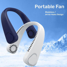 Load image into Gallery viewer, Summer Portable Hanging Neck Fan Fast Cooling USB Rechargeable Wearable Bladeless Fan Outdoor Sports Home Office Cooler Portable Hands-Free Mini USB Fan-Personal Mini Fan Powered By Rechargeable Battery Fan