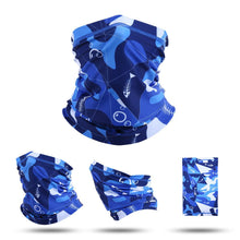 Load image into Gallery viewer, Summer Printed Bandana Hiking Neck Gaiter Hunting Half Face Cover Cycling Running Tube Scarf Fishing Sports Cool Mask Men Women Outdoor Sports Face Mask Dustproof Winter Hiking Scarves Half Mask Balaclava Ski Mask with Ear Loop
