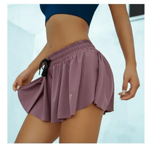 Load image into Gallery viewer, Summer Running Shorts Women 2 In 1 Marathon Quick Dry Shorts Gym Loose Sport Breathable Yoga Shorts