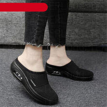 Load image into Gallery viewer, Summer Sandals Fashion Platform Slippers Outdoor Casual Flip Flops Comfy Slippers Women Flats Mesh Shoes Casual Air Cushion Platform Mesh Mules Sneaker Sandals For Female Lightweight Beach Shoes Outdoor Slippers