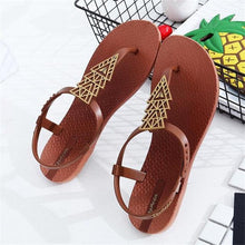 Load image into Gallery viewer, Summer Sandals Women New Flat Slides Flip Flops Seaside Vacation Shoes Woman Beach Flat Style Casual Sandals Slippers Beach Shoes Dress Summer Beach Shoes Thong Slippers