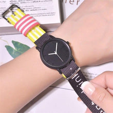 Load image into Gallery viewer, Summer Style Canvas Women Quartz Watch New Fashion Casual Wristwatches Woman Outdoor Unisex Watches Casual Sports Wrist Watch With Nylon Strap Elegant Design