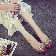 Load image into Gallery viewer, Summer Style Women Sandals Fashion Shoes Woman Casual Lightweight Toe Sandal Crystal Flat Shoes Round Toe Dress Open Toe Sandals Flip Flops Slip On Fashion Dress Shoes