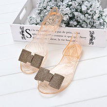 Load image into Gallery viewer, Summer Style Women Sandals Fashion Shoes Woman Casual Lightweight Toe Sandal Crystal Flat Shoes Round Toe Dress Open Toe Sandals Flip Flops Slip On Fashion Dress Shoes