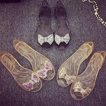 Load image into Gallery viewer, Summer Style Women Sandals Fashion Shoes Woman Casual Lightweight Toe Sandal Crystal Flat Shoes Round Toe Dress Open Toe Sandals Flip Flops Slip On Fashion Dress Shoes
