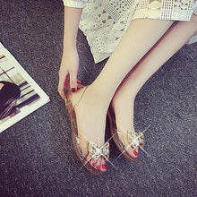 Load image into Gallery viewer, Summer Style Women Sandals Fashion Shoes Woman Casual Lightweight Toe Sandal Crystal Flat Shoes Round Toe Dress Open Toe Sandals Flip Flops Slip On Fashion Dress Shoes