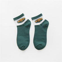 Load image into Gallery viewer, Summer Transparent Letter Patterned Socks Women Hollow Out Cotton Short Socks Thin Casual Ankle Socks Made Of Breathable Cotton Boat Socks For Women