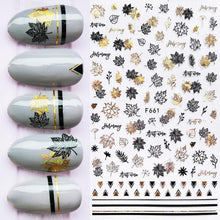 Load image into Gallery viewer, Summer Tropical Beach Coconut Tree Slippers 3D Nail Sticker Leaves Shell Transfer Decals Slider Decoration Manicures Tip Water Transfer Nail Decals Sticker For Pretty Girl Self-Adhesive Nail Decals Designer Nail Stickers for Acrylic