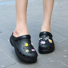 Load image into Gallery viewer, Summer Women Clogs Platform Garden Sandals Fruit Slippers Beach Shoes Increase Outdoor Unisex Garden Clogs Shoes Comfortable Slip-on Summer Beach Sandals