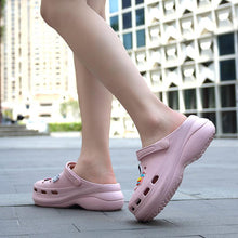 Load image into Gallery viewer, Summer Women Clogs Platform Garden Sandals Fruit Slippers Beach Shoes Increase Outdoor Unisex Garden Clogs Shoes Comfortable Slip-on Summer Beach Sandals