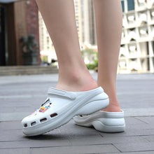 Load image into Gallery viewer, Summer Women Clogs Platform Garden Sandals Fruit Slippers Beach Shoes Increase Outdoor Unisex Garden Clogs Shoes Comfortable Slip-on Summer Beach Sandals
