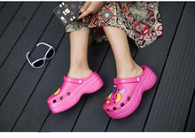 Load image into Gallery viewer, Summer Women Clogs Platform Garden Sandals Fruit Slippers Slip On Beach Shoes Fashion Slides Platform Clogs Beach Sandals Slippers For Women
