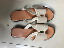 Load image into Gallery viewer, Summer Women Slippers Cute Butterfly-Knot Casual Sandals Lady Slides Flats Slip-On Women Shoes Butterfly Slippers Soft Bottom Comfy Sandals Bathroom Garden Casual Slippers Open-Toe Breathable Travel Shoes