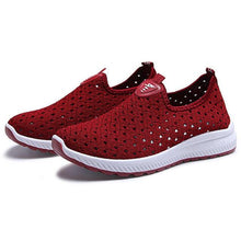 Load image into Gallery viewer, Summer Womens Shoes Breathable Mesh Sneakers Slip On Flats Espadrilles Fashion Trainers Women Comfortable Pink Couple Shoes Outdoor Walking Footwear Shoes
