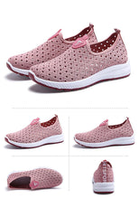 Load image into Gallery viewer, Summer Womens Shoes Breathable Mesh Sneakers Slip On Flats Espadrilles Fashion Trainers Women Comfortable Pink Couple Shoes Outdoor Walking Footwear Shoes