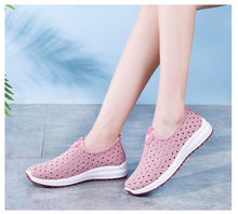 Load image into Gallery viewer, Summer Womens Shoes Breathable Mesh Sneakers Slip On Flats Espadrilles Fashion Trainers Women Comfortable Pink Couple Shoes Outdoor Walking Footwear Shoes